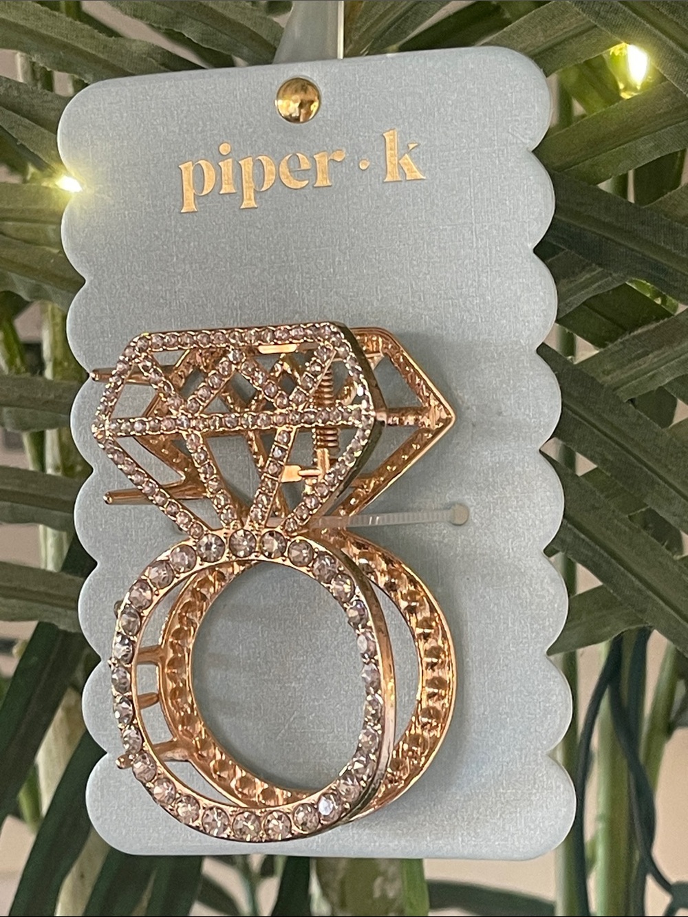 HAIR CLIP | Engagement Ring | Gold